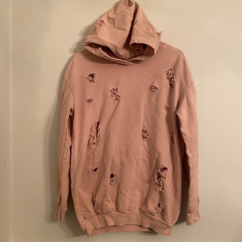 Nasty Gal Destroy Fleece Hoodie